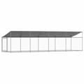 Pikkukuva 7 / 10: The Living Store Koiranhäkki katolla ja ovella harmaa 8x2x2 m galvanoitu teräs -  Koiranhäkit & aitaukset