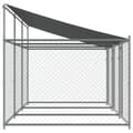 Pikkukuva 6 / 10: The Living Store Koiranhäkki katolla ja ovilla harmaa 6x2x2 m galvanoitu teräs -  Koiranhäkit & aitaukset