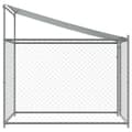 Pikkukuva 6 / 9: The Living Store Koiranhäkki katolla ja ovella harmaa 2x2x2 m galvanoitu teräs -  Koiranhäkit & aitaukset