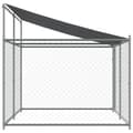 Pikkukuva 6 / 10: The Living Store Koiranhäkki katolla ja ovella harmaa 4x2x2 m galvanoitu teräs -  Koiranhäkit & aitaukset