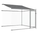 Pikkukuva 9 / 10: The Living Store Koiranhäkki katolla ja ovilla harmaa 8x2x2 m galvanoitu teräs -  Koiranhäkit & aitaukset