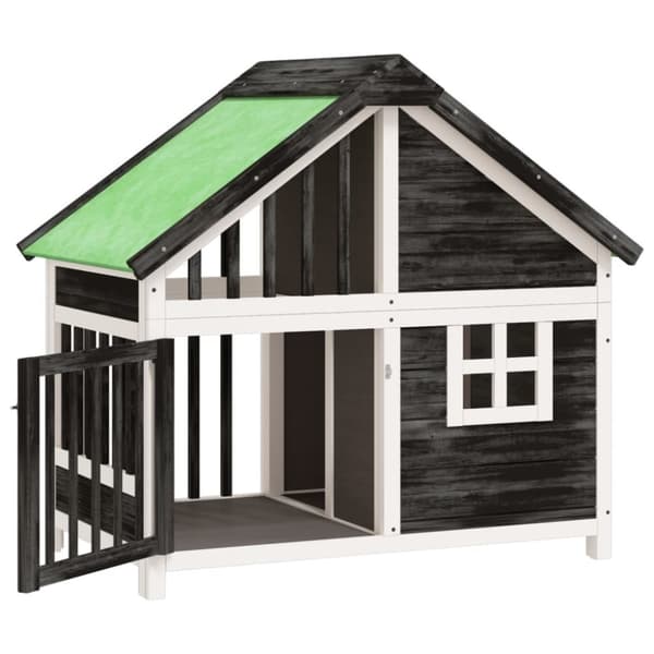 Koiranhäkit & aitaukset - Living Koiratarha harmaa 96x60,5x87 cm täysi mänty