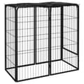 Pikkukuva 2 / 7: Koiranhäkit & aitaukset - Living Koiranhäkki 6 paneelia musta 50x100 cm jauhemaalattu teräs