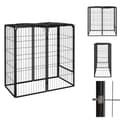 Pikkukuva 1 / 7: Koiranhäkit & aitaukset - Living Koiranhäkki 6 paneelia musta 50x100 cm jauhemaalattu teräs