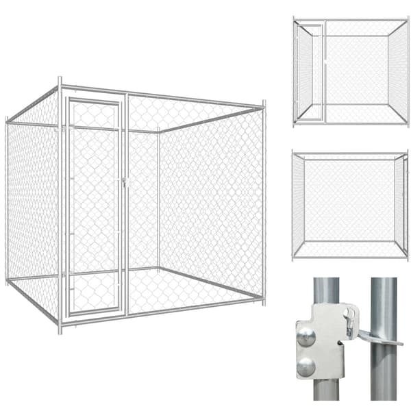 Hundebure & løbegårde - Living udendørs hundebur 193x193x185 cm