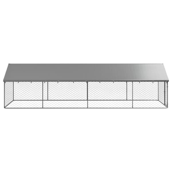 Koiranhäkit & aitaukset - Living Koiran ulkohäkki katoksella 600x200x150 cm