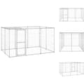 Pikkukuva 1 / 7: Koiranhäkit & aitaukset - Living Koiran ulkohäkki katolla galvanoitu teräs 7,26 m²