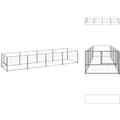 Pikkukuva 1 / 7: Koiranhäkit & aitaukset - Living Koiranhäkki hopea 4 m² teräs