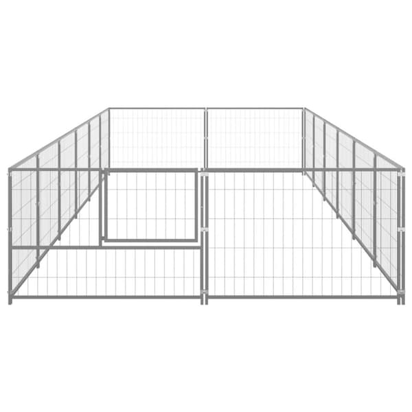 Koiranhäkit & aitaukset - Living Koiranhäkki hopea 12 m² teräs
