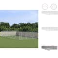 Miniatyrbillede 1 af 5: Hundebure & løbegårde - Living udendørs hundegård 6x14x2 m galvaniseret stål sølvfarvet