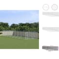 Miniatyrbillede 1 af 5: Hundebure & løbegårde - Living udendørs hundegård 4x16x2 m galvaniseret stål sølvfarvet