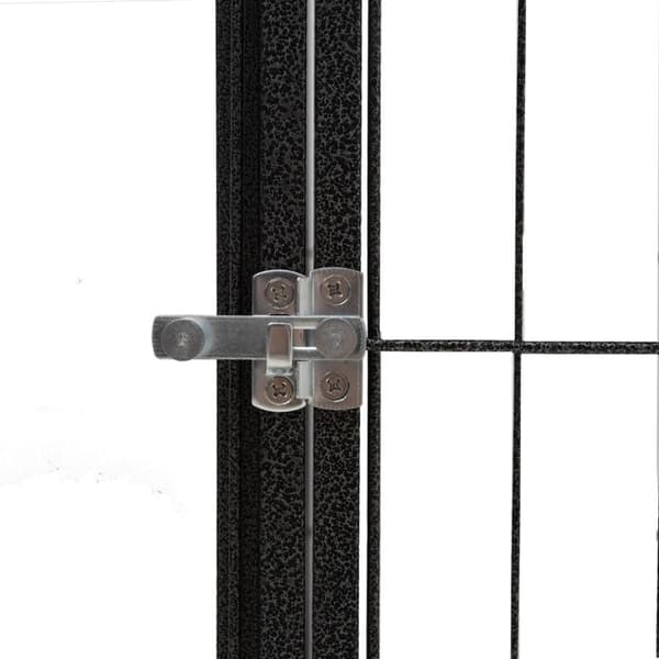Hundbur 6 paneler svart 50x100 cm pulverlackerat stål - Lekhage För Hundar - Lekhagar För Hundar - Home & Living