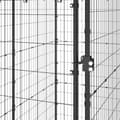 Pikkukuva 6 / 7: Koiran ulkohäkki katolla teräs 110x220x180 cm - Koiranhäkki - Koiranhäkit - Home & Living