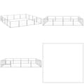 Pikkukuva 1 / 7: Koiranhäkki hopea 16 m² teräs - Koiranhäkki - Koiranhäkit - Home & Living
