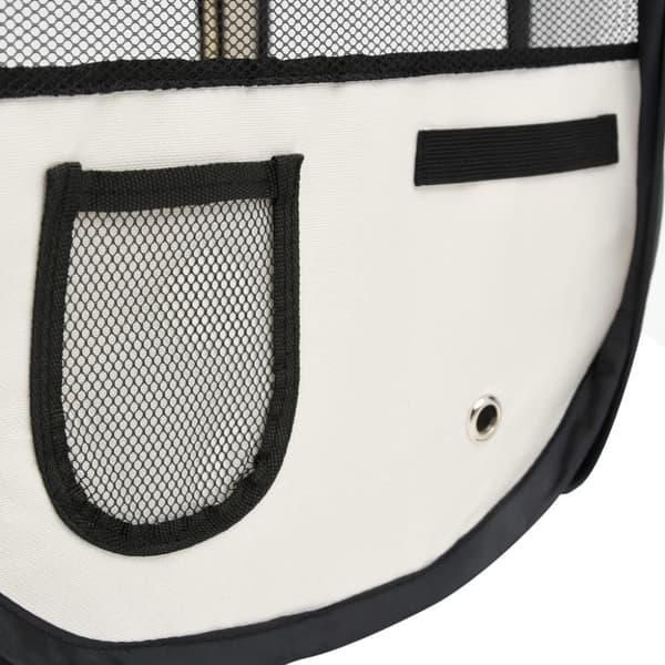 Hopfällbar hundhage med väska svart 125x125x61 cm - Hundhage - Hundhagar - Home & Living