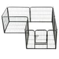 Miniatyrbillede 4 af 10: Løbegård til hunde 8 paneler stål 60 x 80 sort - Hvalpegård - Hvalpegårde - Home & Living