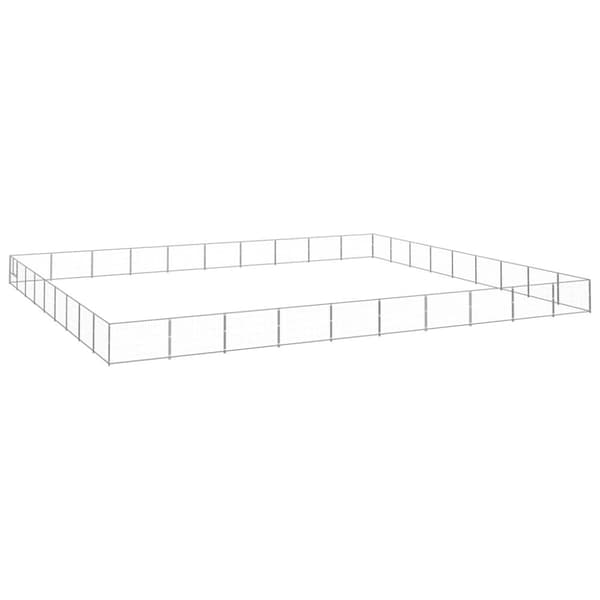 Hundgård silver 90 m² stål