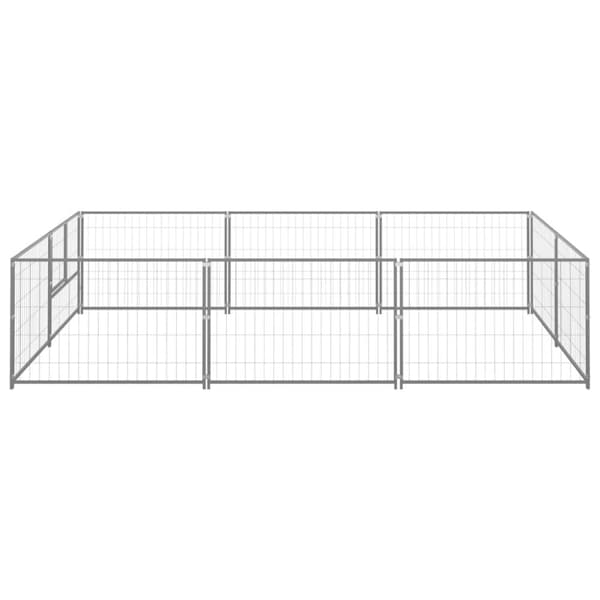 Hundgård silver 6 m² stål