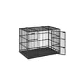 Miniatyrbillede 1 af 7: Rootz Steel Hundebur - Kæledyrsbur - Stor Kennel - Heavy-Duty - 107 cm x 70 cm x 75 cm - Blæk sort - 18,8 kg Vægt - Inkluderer bundbakke