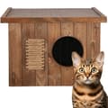 Miniatyrbild 1 av 4: Kattens hus - Springos - Trämodell - 49,5 x 58 x 36 cm - Utomhus - Isolerad