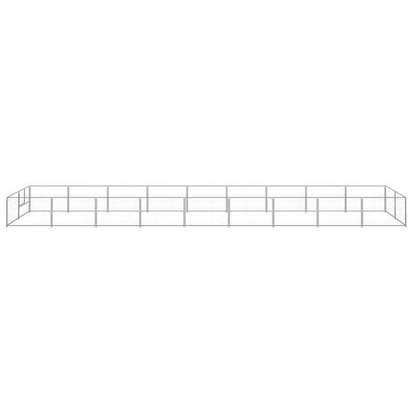 Hundgård silver 18 m² stål