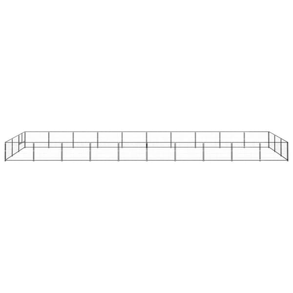 Hundgård svart 30 m² stål