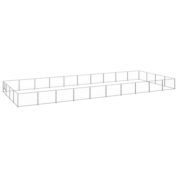 Hundgård silver 40 m² stål