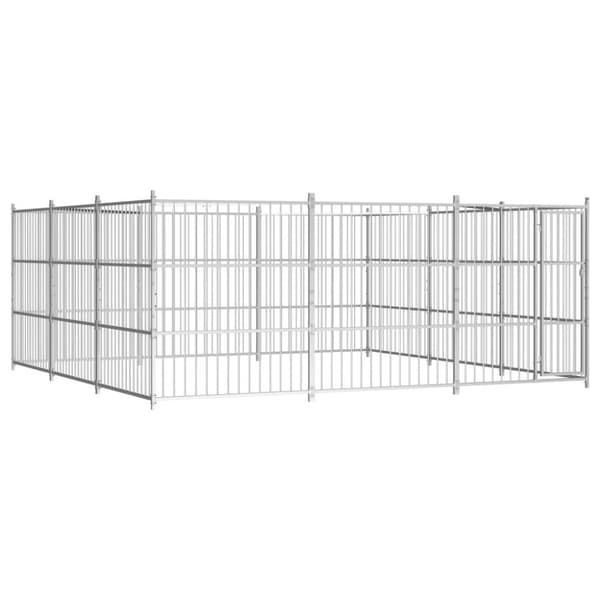Hundgård för utomhusbruk 450x450x185 cm