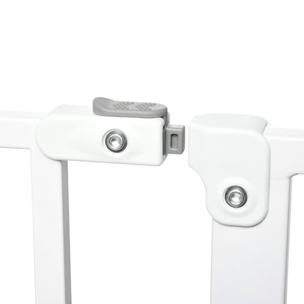 Rootz Door Guard Pet Safety Gate - Robust stål - ABS-plastik - Dobbeltlåsning - Justerbar 75 cm til 115 cm - Vægmontering - 115 x 76 cm