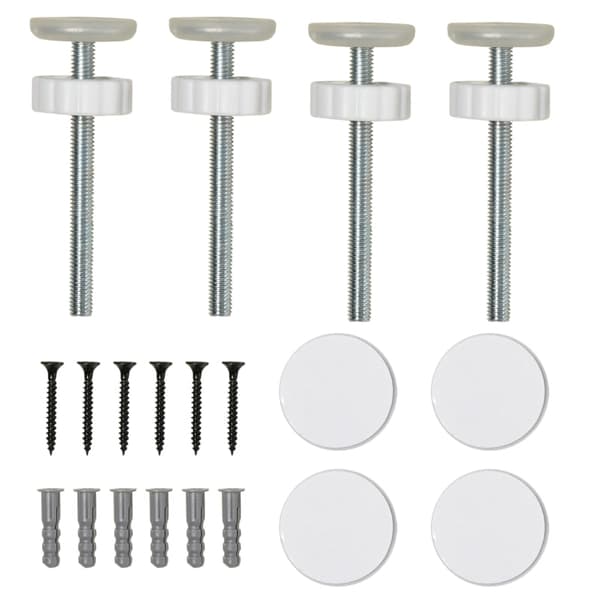 Rootz Door Guard Pet Safety Gate - Robust stål - ABS-plastik - Dobbeltlåsning - Justerbar 75 cm til 115 cm - Vægmontering - 115 x 76 cm