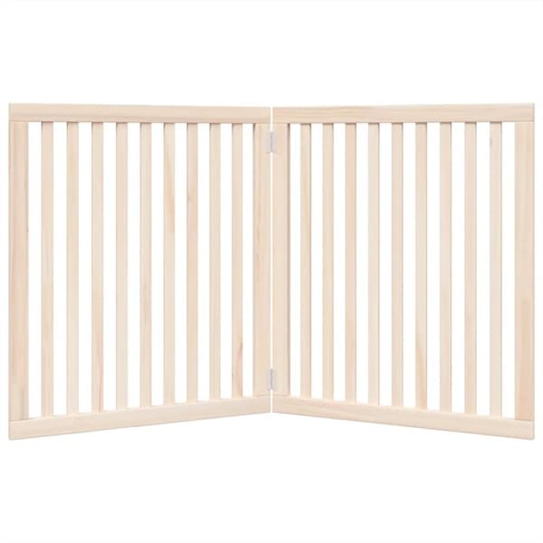 hundelåge 2 paneler 160 cm poppeltræ