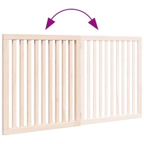 hundelåge 2 paneler 160 cm poppeltræ