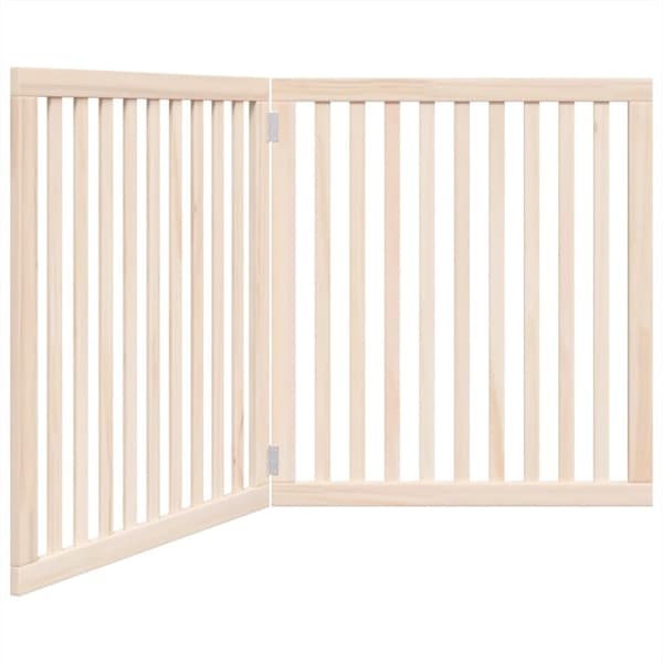 hundelåge 2 paneler 160 cm poppeltræ