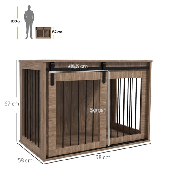 Rootz koiran häkki - lemmikkihäkki - kennel - tuuletettu malli - 98cm x 58cm x 61cm