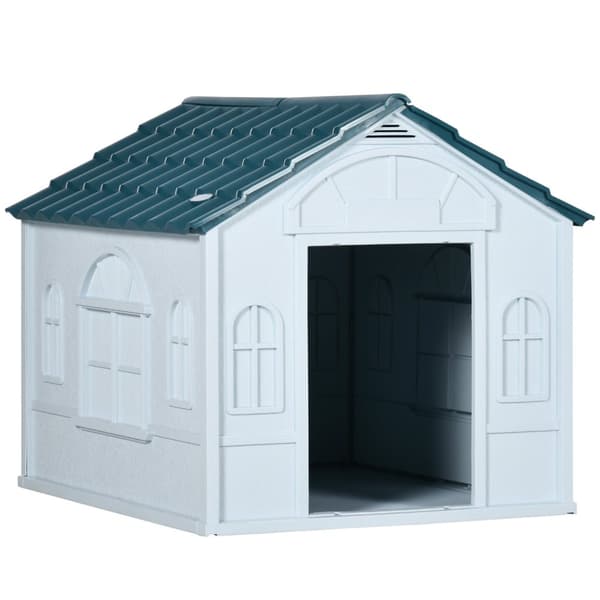 Rootz Outdoor Dog House - Pet Shelter - Canine Home - Hållbar och väderbeständig - 65 x 75,7 x 63 cm