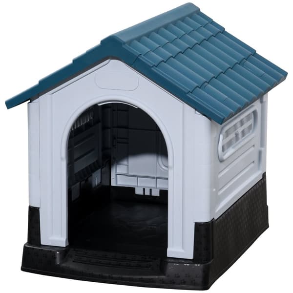 Rootz Outdoor Dog Kennel - Pet House - Koiransuoja - Kestävä ja myrkytön - 64,5 x 57 x 66 cm - säänkestävä, helppo kokoonpano