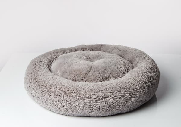 GO GIFT Shaggy grå XL - kæledyrsseng - 80 x 83 x 10 cm
