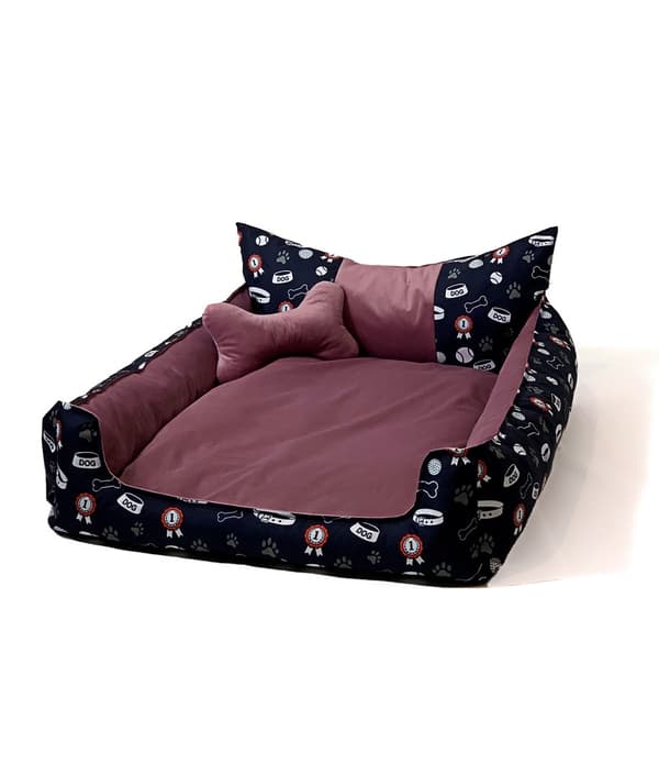 GO GIFT Hunde- og katteseng XXL - pink - 110x90x18 cm