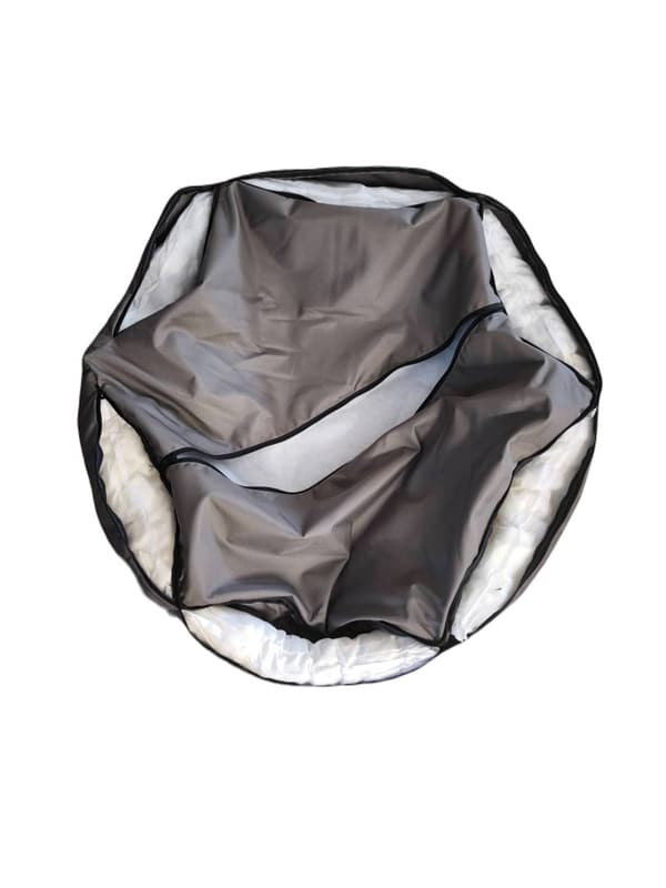 GO GIFT - Hexagon sort XL - kæledyrsseng - 75 x 55 x 15 cm