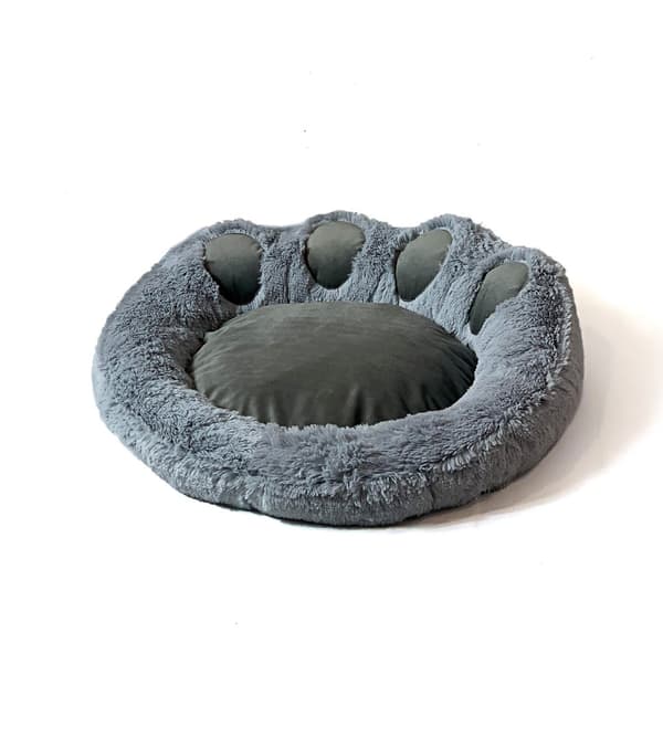 GO GIFT Hunde- og katteseng XL - grå - 75x75 cm