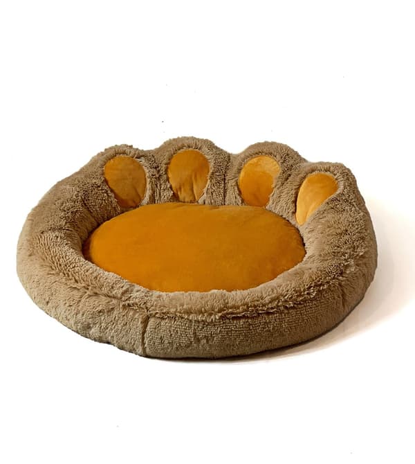 GO GIFT Hunde- og katteseng L - kamel - 55x55 cm