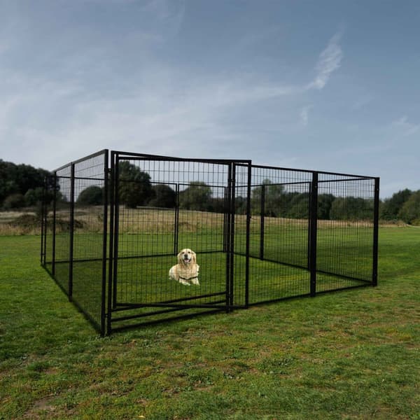 Trekker Hundegård 4.5x4.5x1.83m, Svart