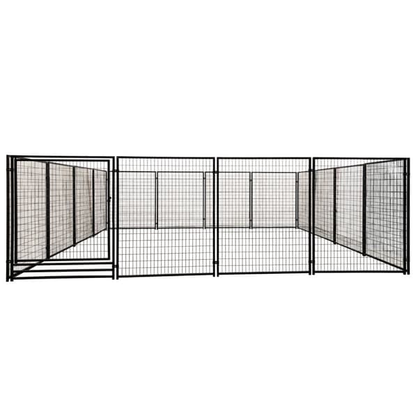 Trekker hundgård 6x6x1,83m, svart