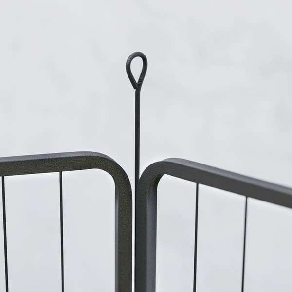 Hvalpegård, 136x68x100 cm, Sort