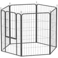 Miniatyrbillede 1 af 9: Hvalpegård, 136x68x100 cm, Sort