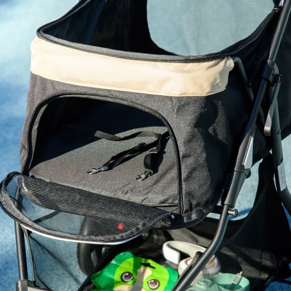 Koiranvaunu, 2 in 1, 80,5P x 51,5L x 100K cm, Khaki