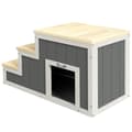 Miniatyrbillede 1 af 9: Kæledyrstrapper, 2-i-1, 79x38.5x45 cm, Naturlig Grå