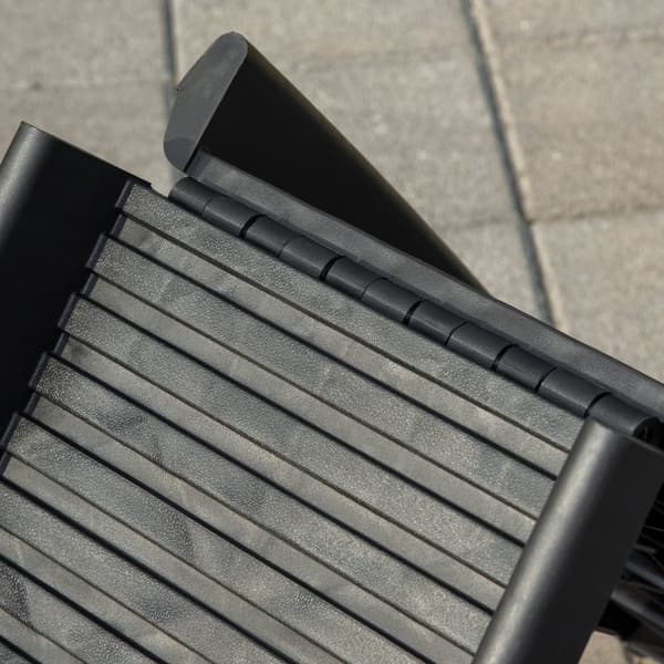 Husdjursramp, 155x39x14 cm, Svart