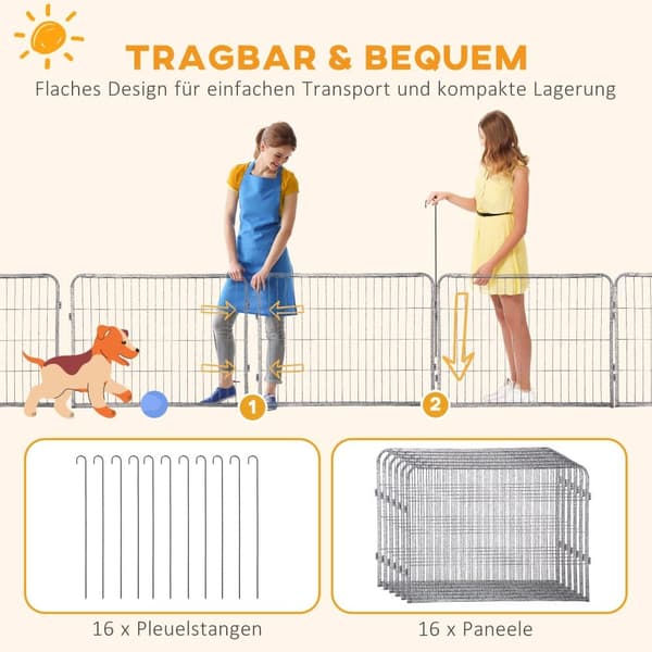 Pet-legeland, 60H cm, Grå
