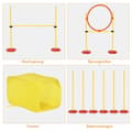 Miniatyrbillede 4 af 9: Dog Agility Hurdle Sæt, 128x23x9-100 cm, Gul